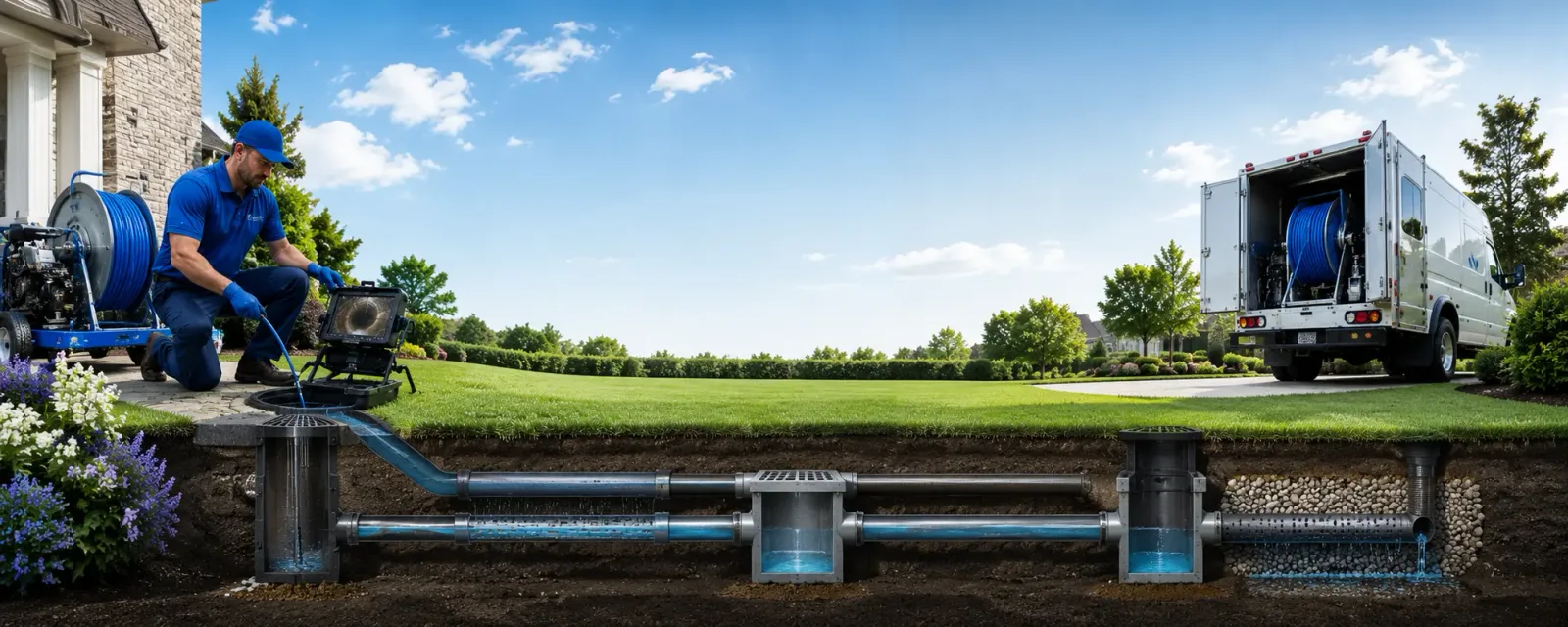 Outdoor drain cleaning information for Holliston, MA